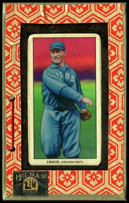 Picture, Helmar Brewing, T206-Helmar Card # 216, Tommy Leach, Throwing follow through, Chicago Cubs